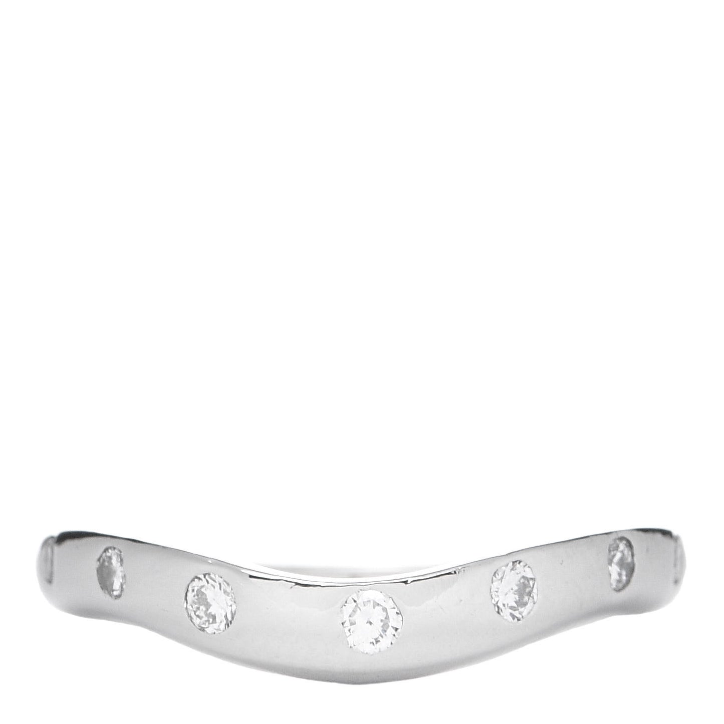 Platinum Diamond Corona Wedding Band Ring 49 4.75