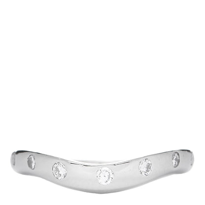 Bulgari Platinum Diamond Corona Wedding Band Ring 49 4.75 1 of 4