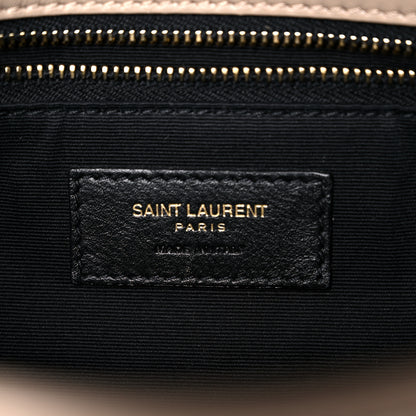 Saint Laurent Lambskin Matelasse Monogram Medium Niki Chain Satchel Dark Beige 7 of 12