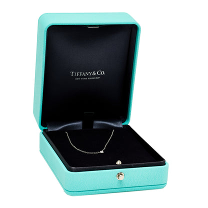 Tiffany Platinum Diamond .08ct Elsa Peretti Diamonds by the Yard Pendant Necklace 6 of 6