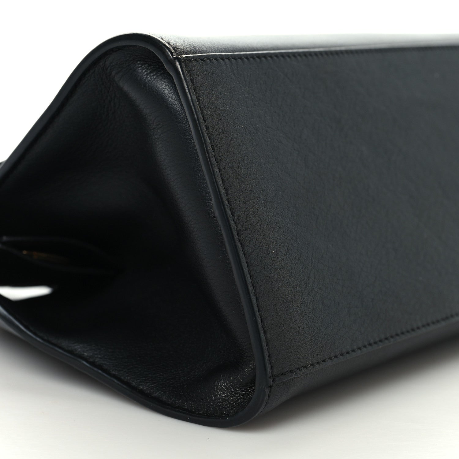 Salvatore Ferragamo Calfskin Mini Hug Bag Black 8 of 9