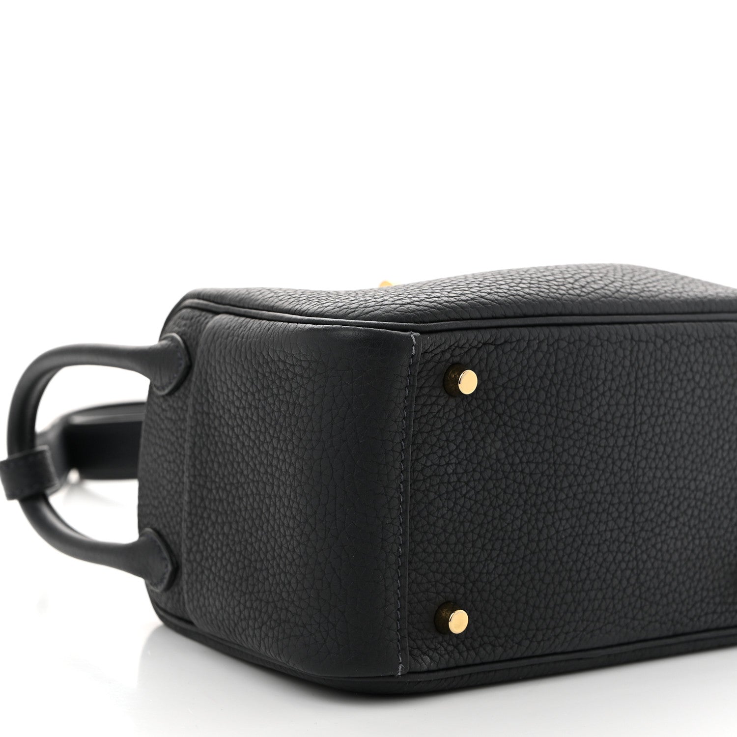 Hermes Taurillon Clemence Mini Lindy 20 Bleu Nuit 9 of 10