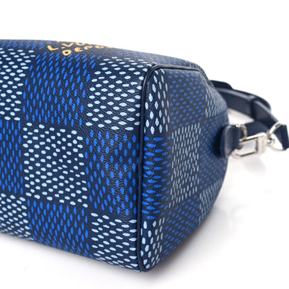 Louis Vuitton Damier Heritage Speedy Bandouliere 25 Blue 8 of 8