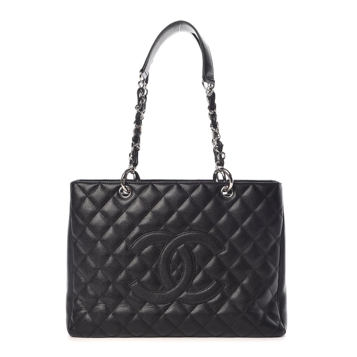 Chanel Caviar Quilted Grand Shopping Tote GST Black 1 of 7