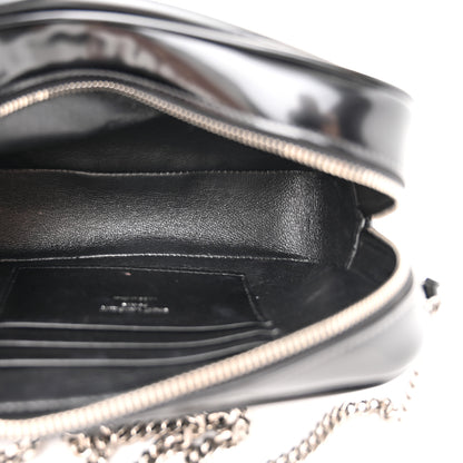 Saint Laurent Shiny Calfskin Monogram Mini Lou Camera Bag Black 5 of 14