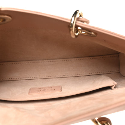 Christian Dior Lambskin Cannage Heart Medium Lady D-Joy Rose Des Vents 5 of 9