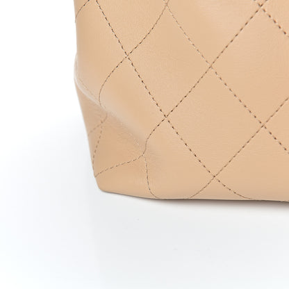 Chanel Calfskin Large Serial Shopper Tote Beige 13 of 14