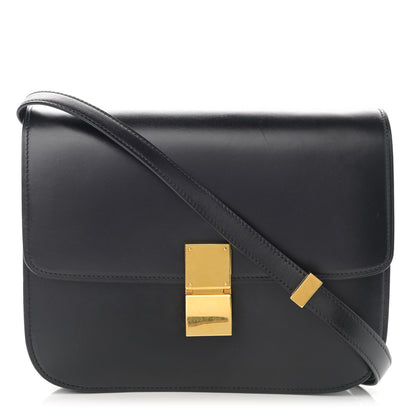 Celine Box Calfskin Medium Classic Box Flap Bag Black 1 of 12