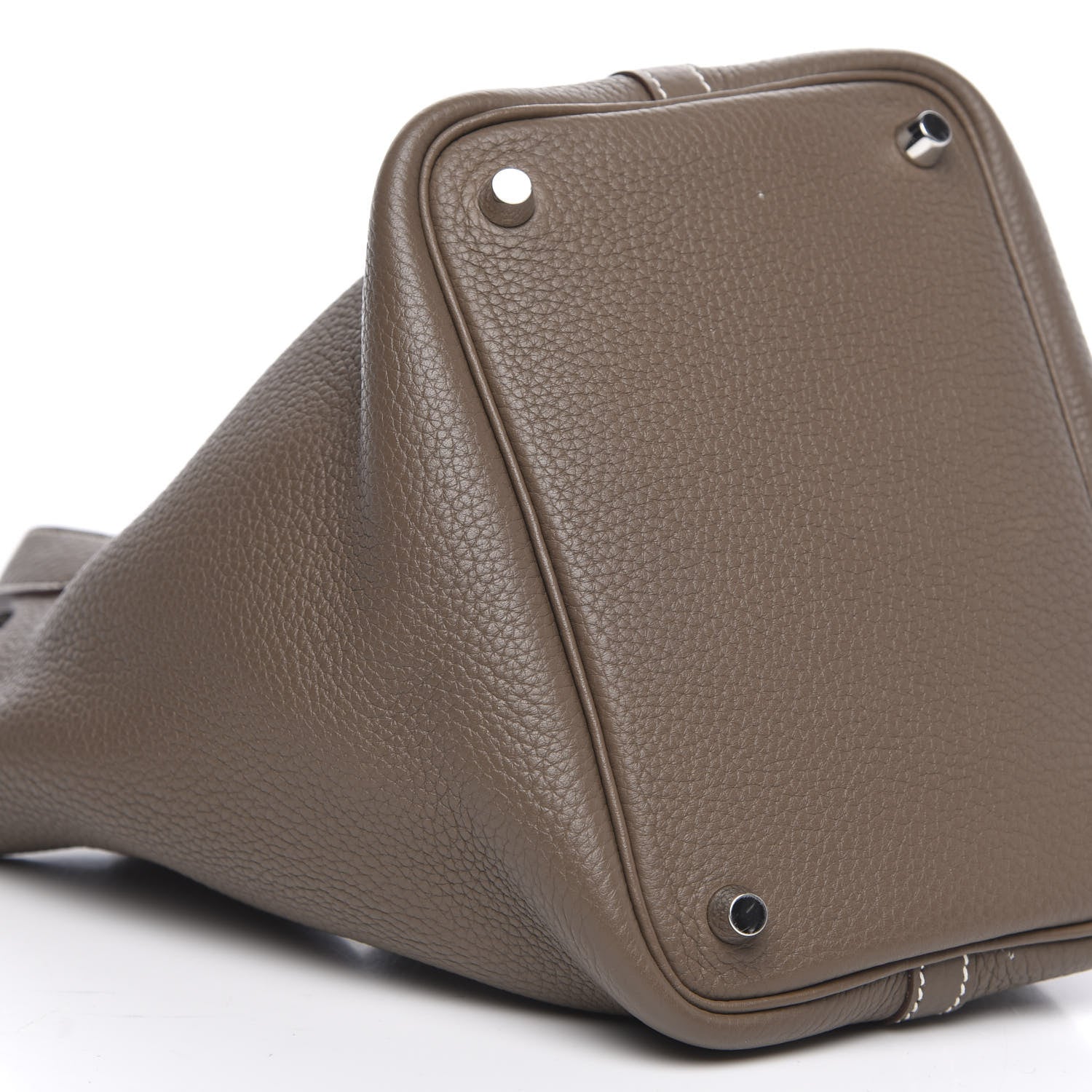 Hermes Taurillon Clemence Picotin Lock 18 PM Etoupe 8 of 9