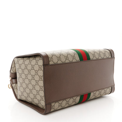 Gucci GG Supreme Monogram Web Medium Ophidia Tote Bag Brown 4 of 11