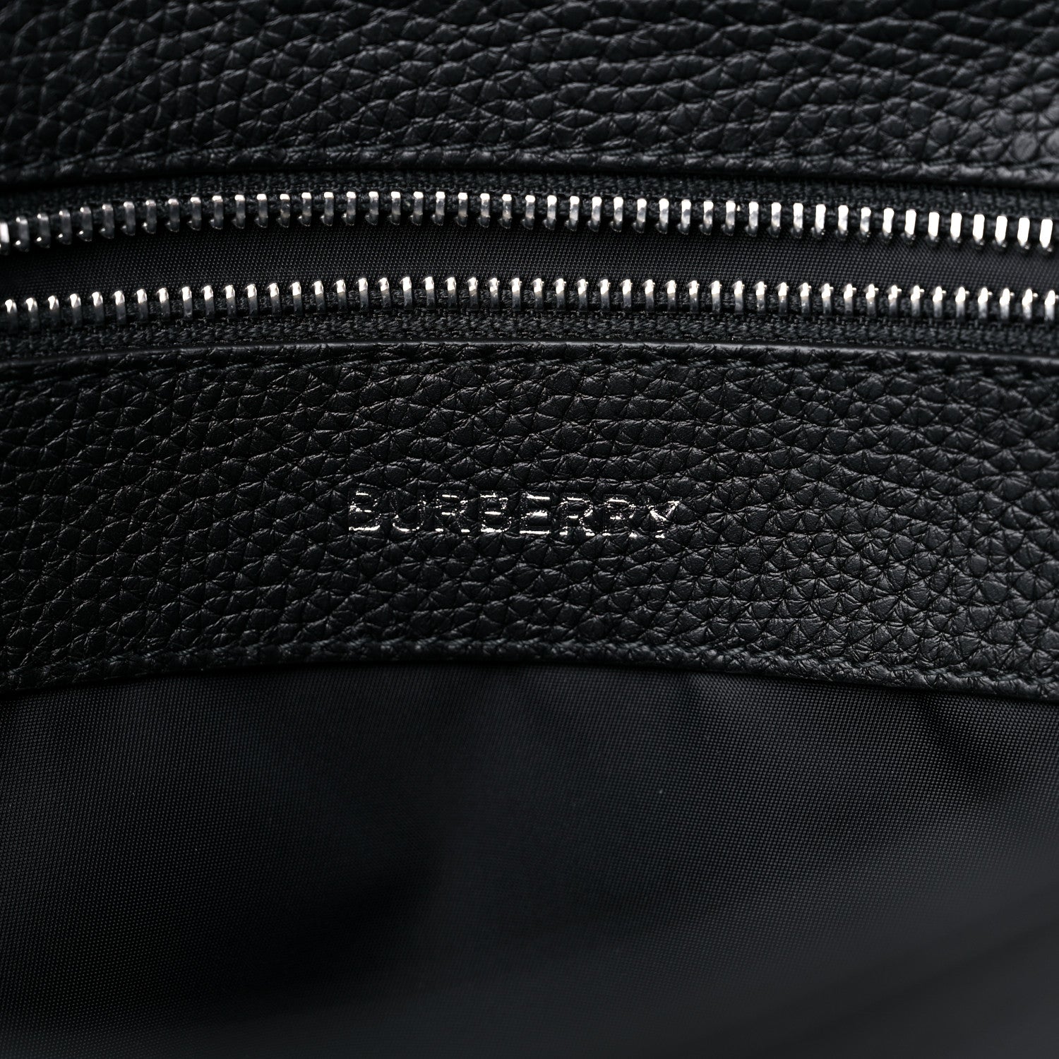 Burberry Grainy Calfskin Embossed Bruno Messenger Black 6 of 11