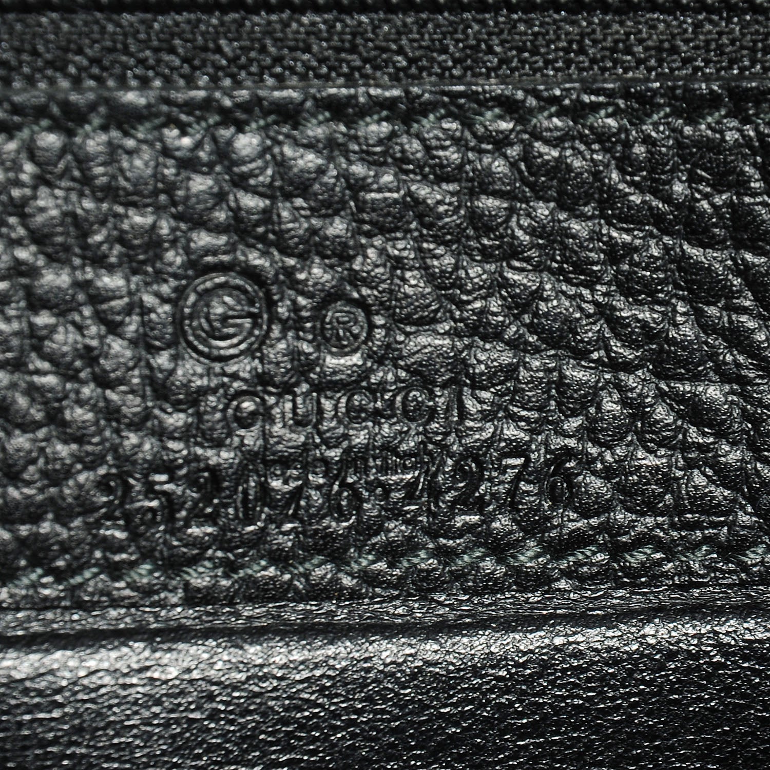 Gucci Denim Monogram Continental Wallet Black 7 of 7