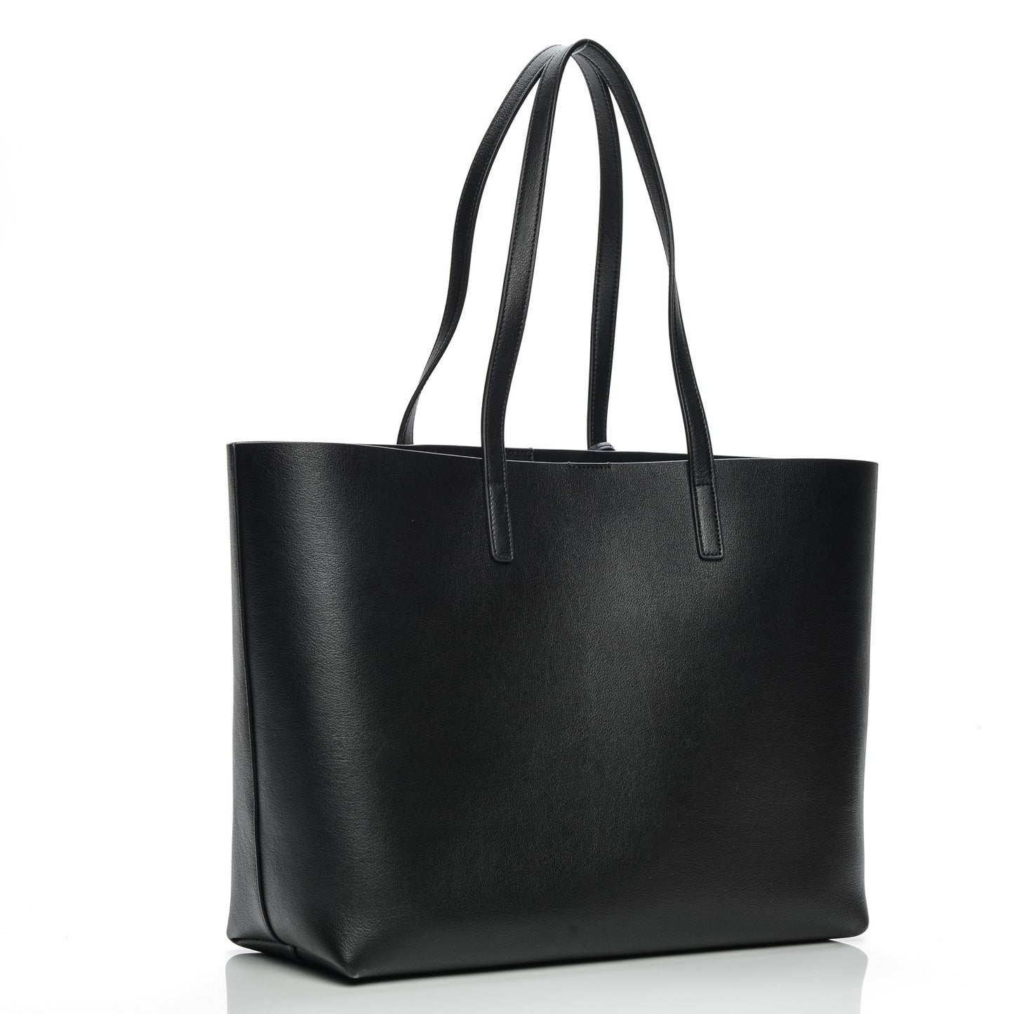 Calfskin Large Shopping Tote Black