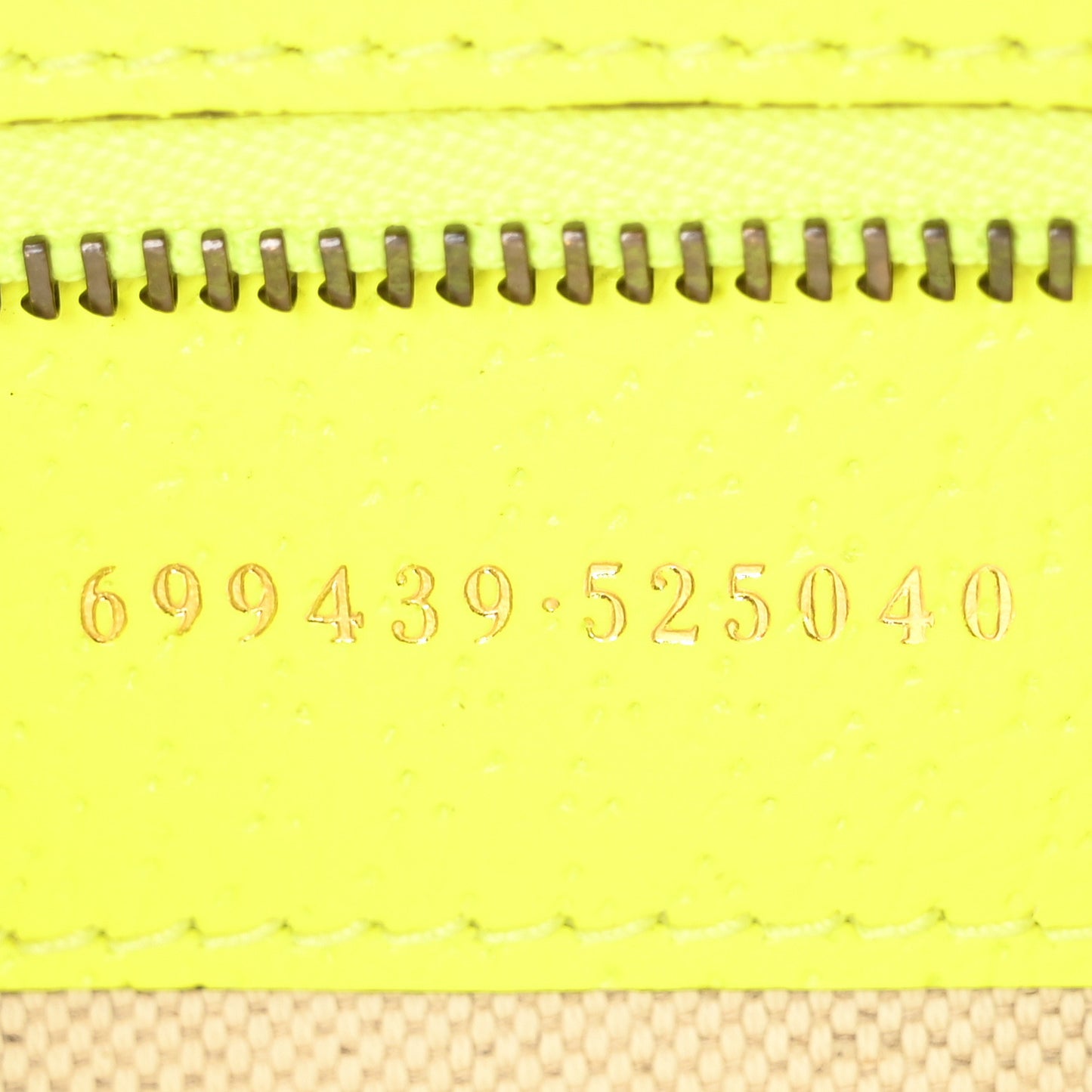 GG Supreme Monogram Textured Dollar Calfskin Web Ophidia Wristlet Shoulder Bag Beige Ebony Fluo Yellow
