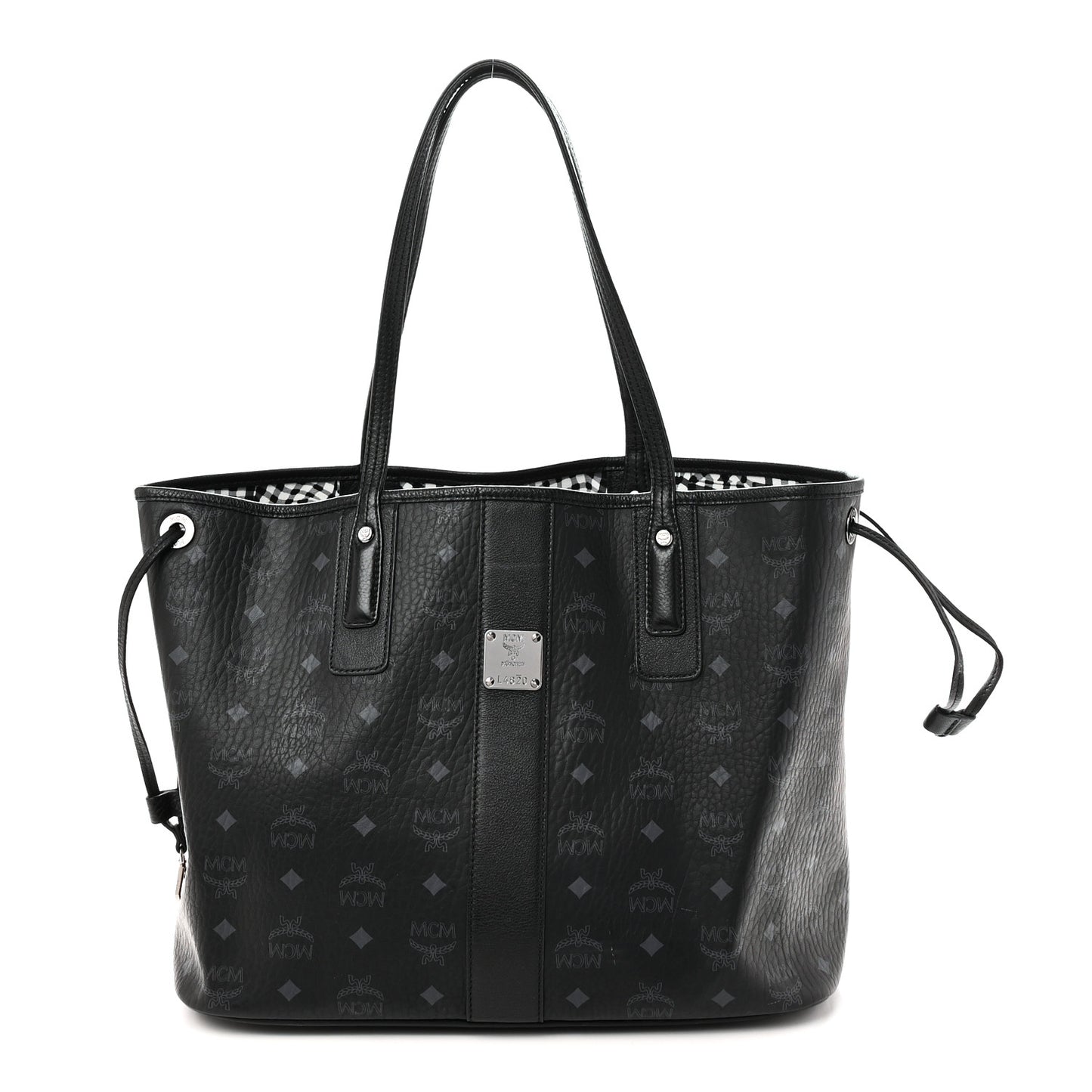 Visetos Medium Liz Reversible Shopper Tote Black