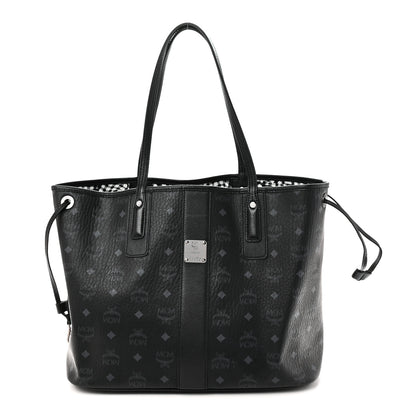 MCM Visetos Medium Liz Reversible Shopper Tote Black 1 of 14