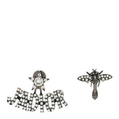 Christian Dior Palladium Crystal J'adior Earrings 1 of 4