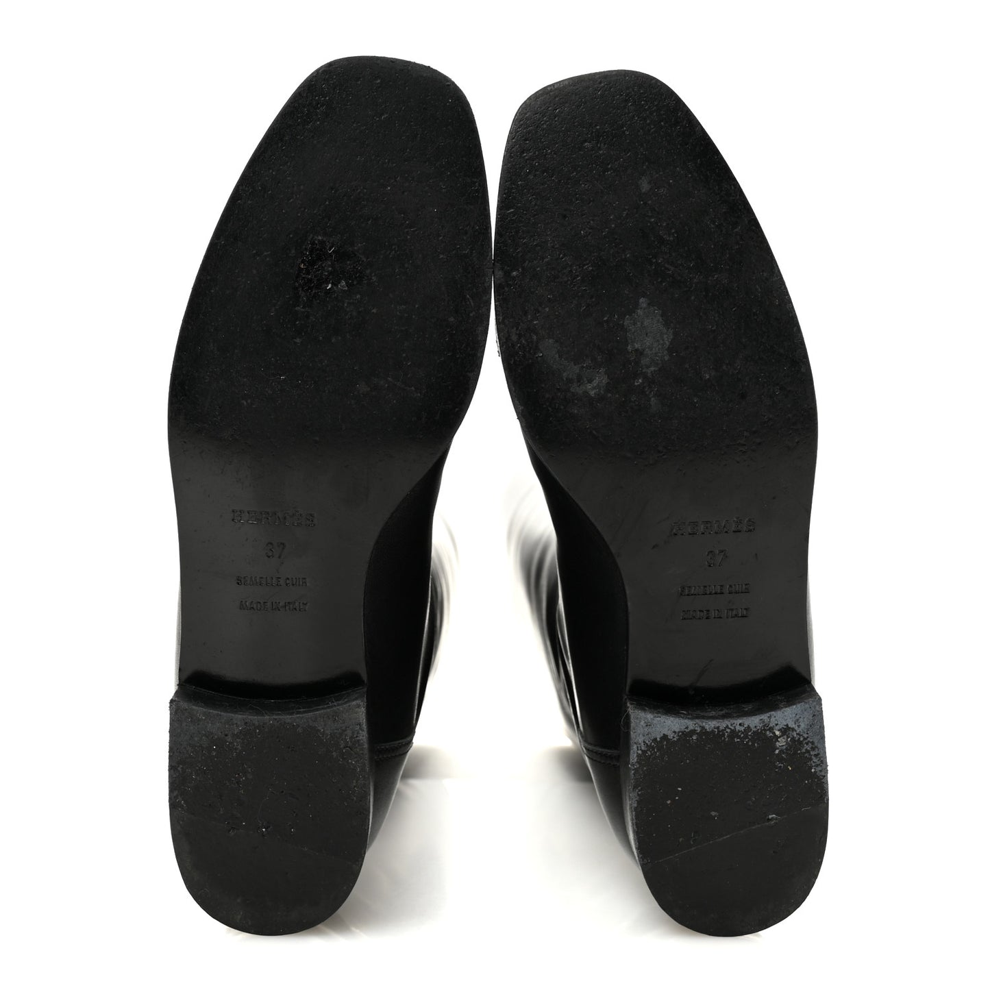 Calfskin Hippique Riding Boots 37 Black