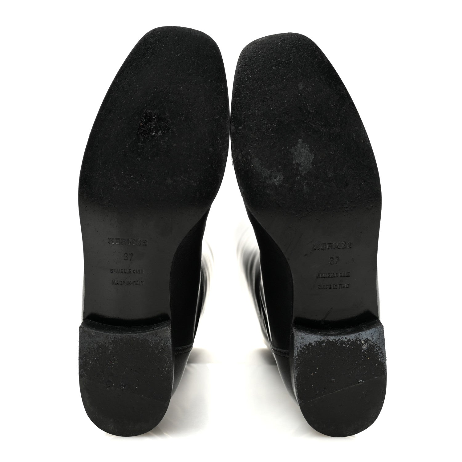 Hermes Calfskin Hippique Riding Boots 37 Black 5 of 10