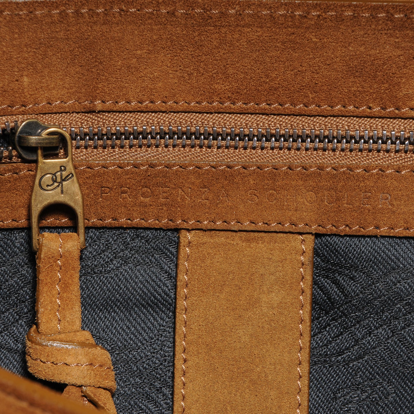 Suede PS1 Medium Satchel Tobacco