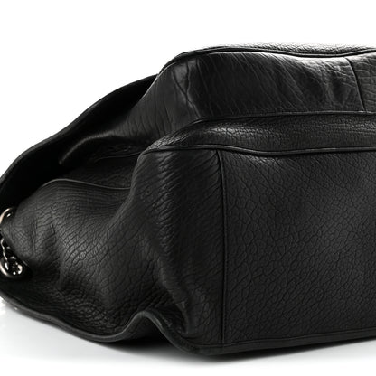 Saint Laurent Grained Lambskin Monogram Oversized Niki Chain Satchel Black 9 of 10