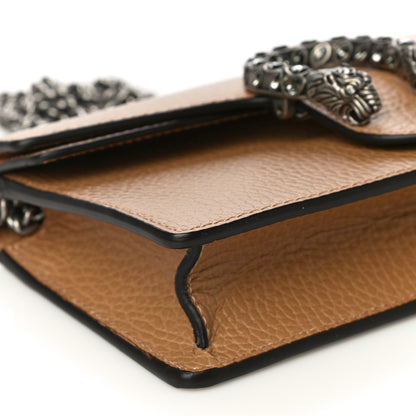 Gucci Dollar Calfskin Crystal Super Mini Dionysus Shoulder Bag Natural Tan Black Diamond 7 of 10