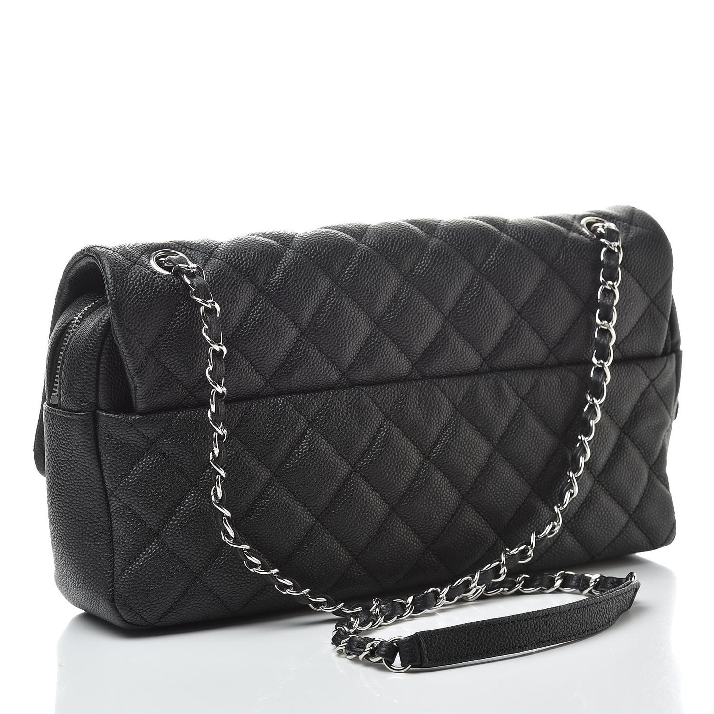 Caviar Quilted Jumbo Easy Flap Black
