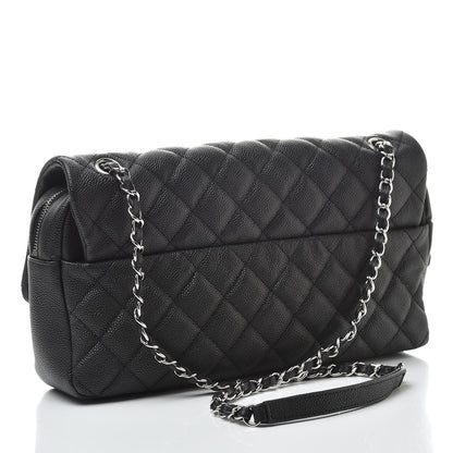 Chanel Caviar Quilted Jumbo Easy Flap Black 3 of 11