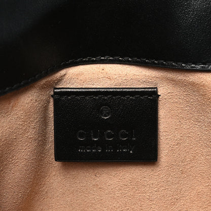 Gucci Calfskin Matelasse Super Mini GG Marmont Shoulder Bag Black 6 of 10