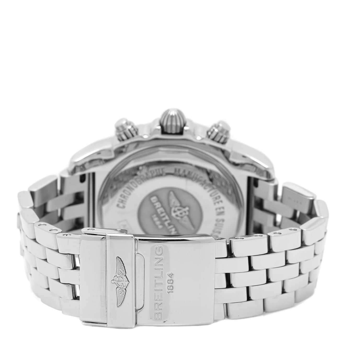 Stainless Steel 44mm Chronomat Automatic Watch Black AB0110
