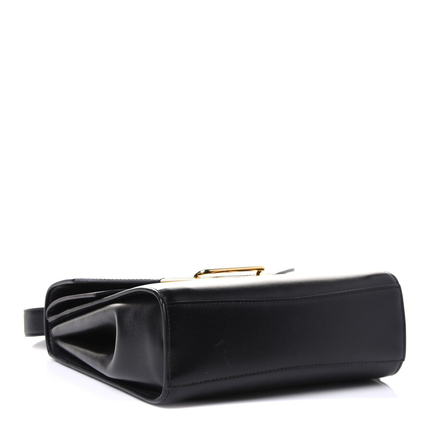 Box Calfskin Nappa Clip Bag Black