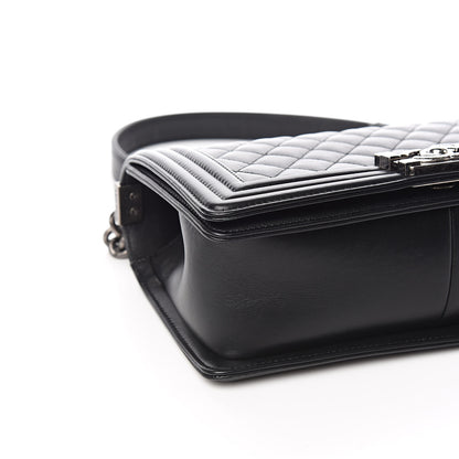 Chanel Calfskin Quilted Medium Boy Flap Black 8 of 11