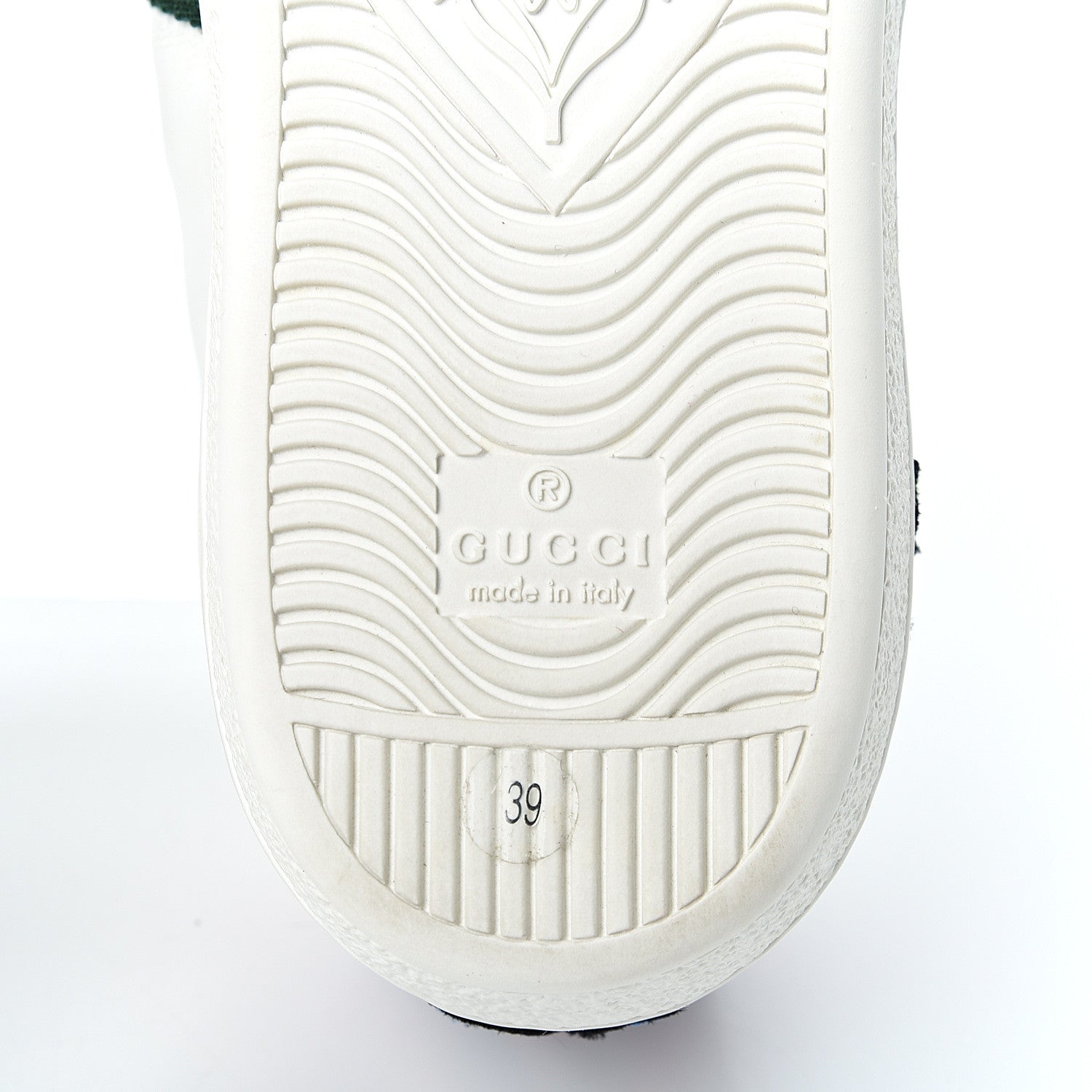 Gucci Calfskin Web Floral Embroidered Womens Ace Sneakers 39 White 7 of 10