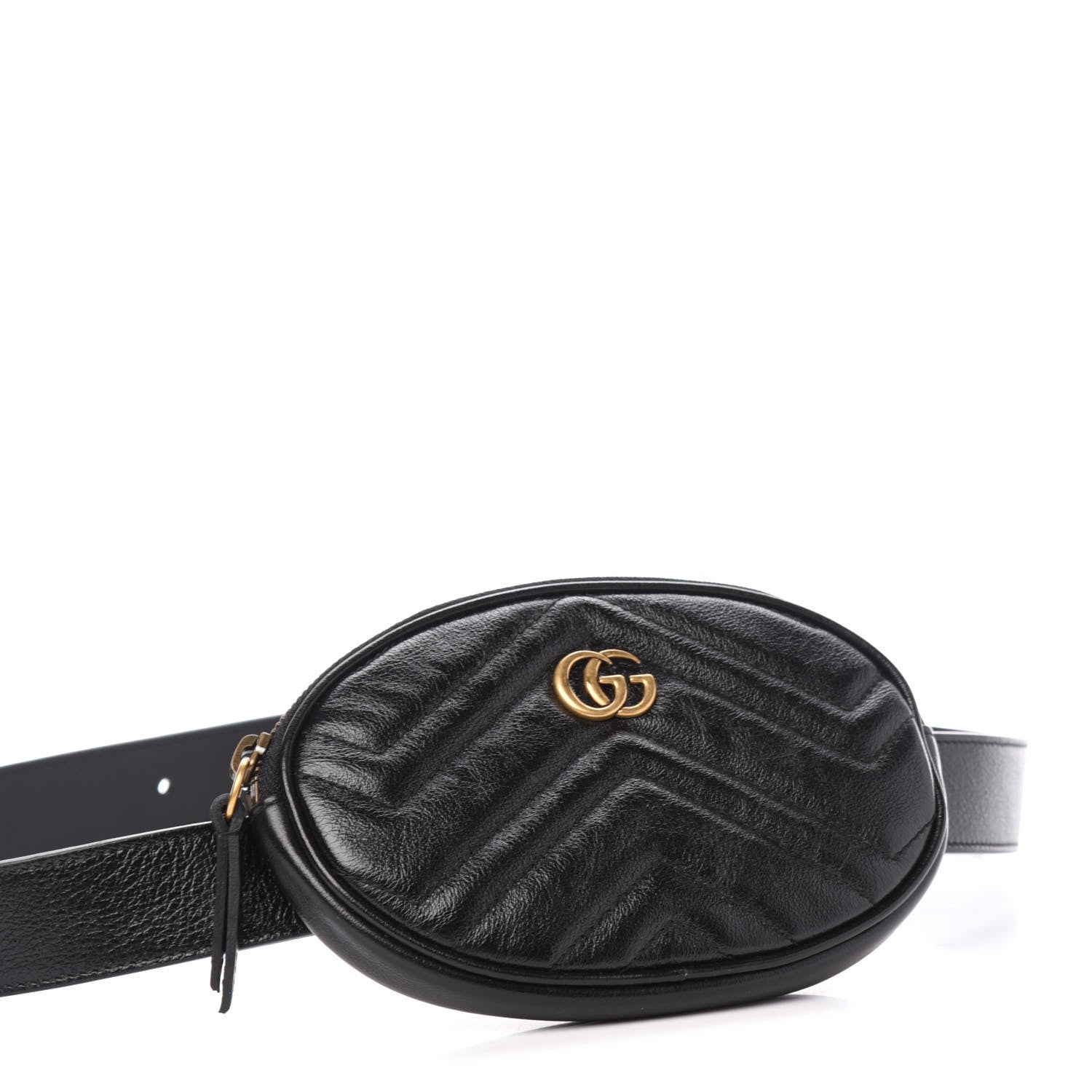 Gucci Calfskin Matelasse GG Marmont 2.0 Multi Belt Bag 95 38 Black 4 of 11
