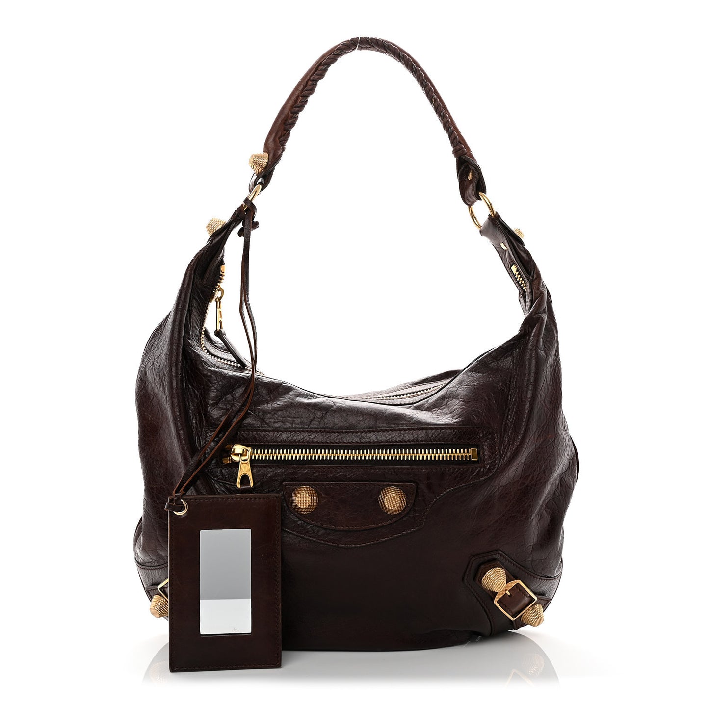 Chevre Giant 21 Gold Hardware Hobo Mogano