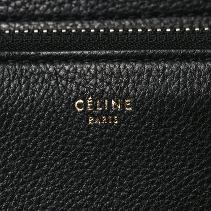 Celine Grained Calfskin Edge Shoulder Bag Black 6 of 10