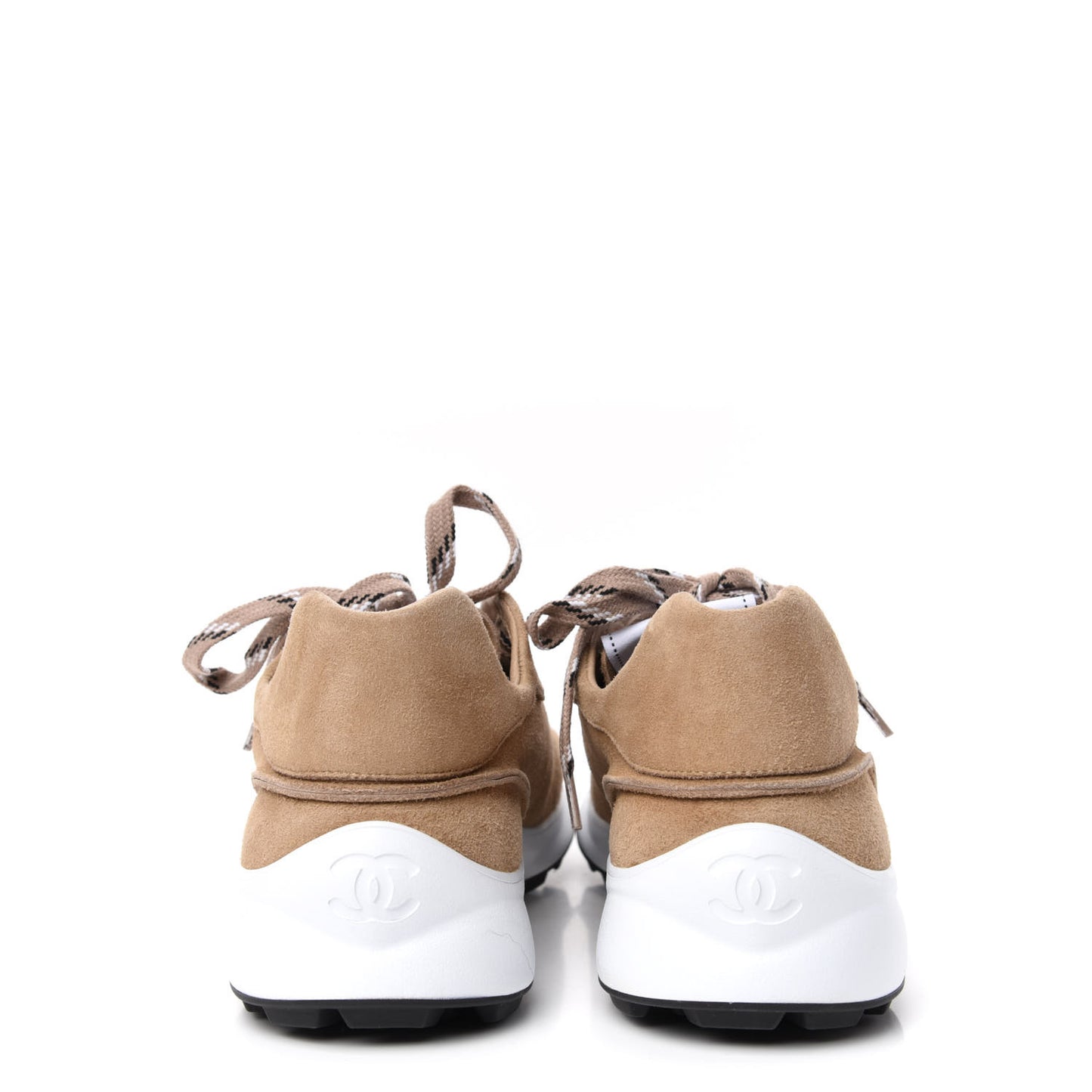 Suede Goatskin CC Sneakers 40.5 Dark Beige