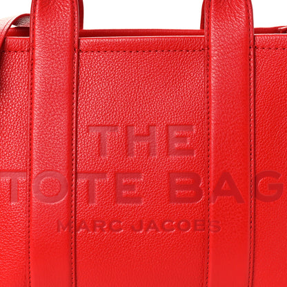 Marc Jacobs Grained Calfskin Small The Tote Bag Red 8 of 11