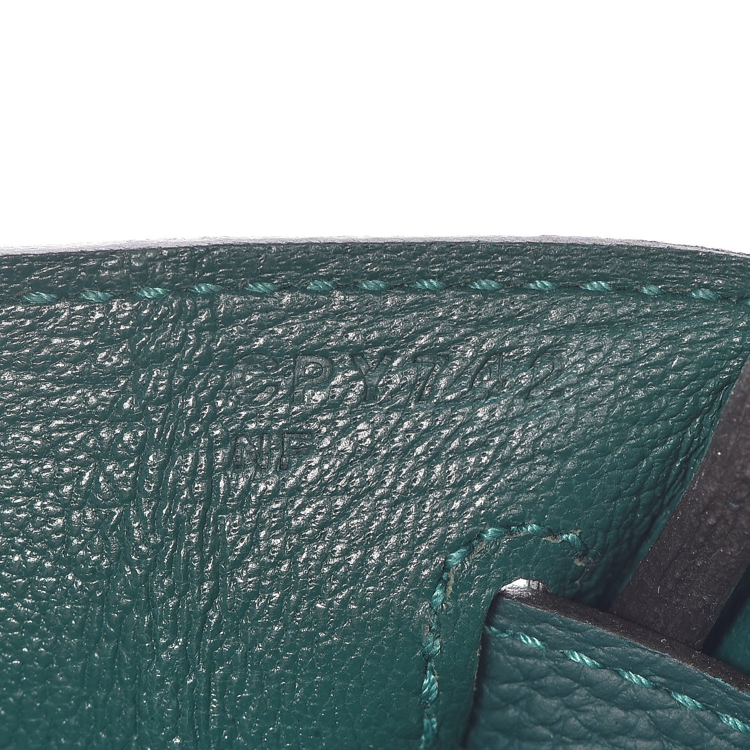 Hermes Togo Birkin 25 Malachite 24 of 38