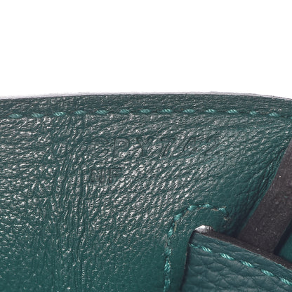Hermes Togo Birkin 25 Malachite 24 of 38