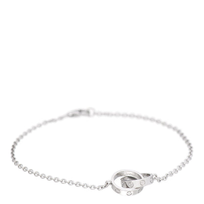 Cartier 18K White Gold Interlocking LOVE Bracelet 1 of 5
