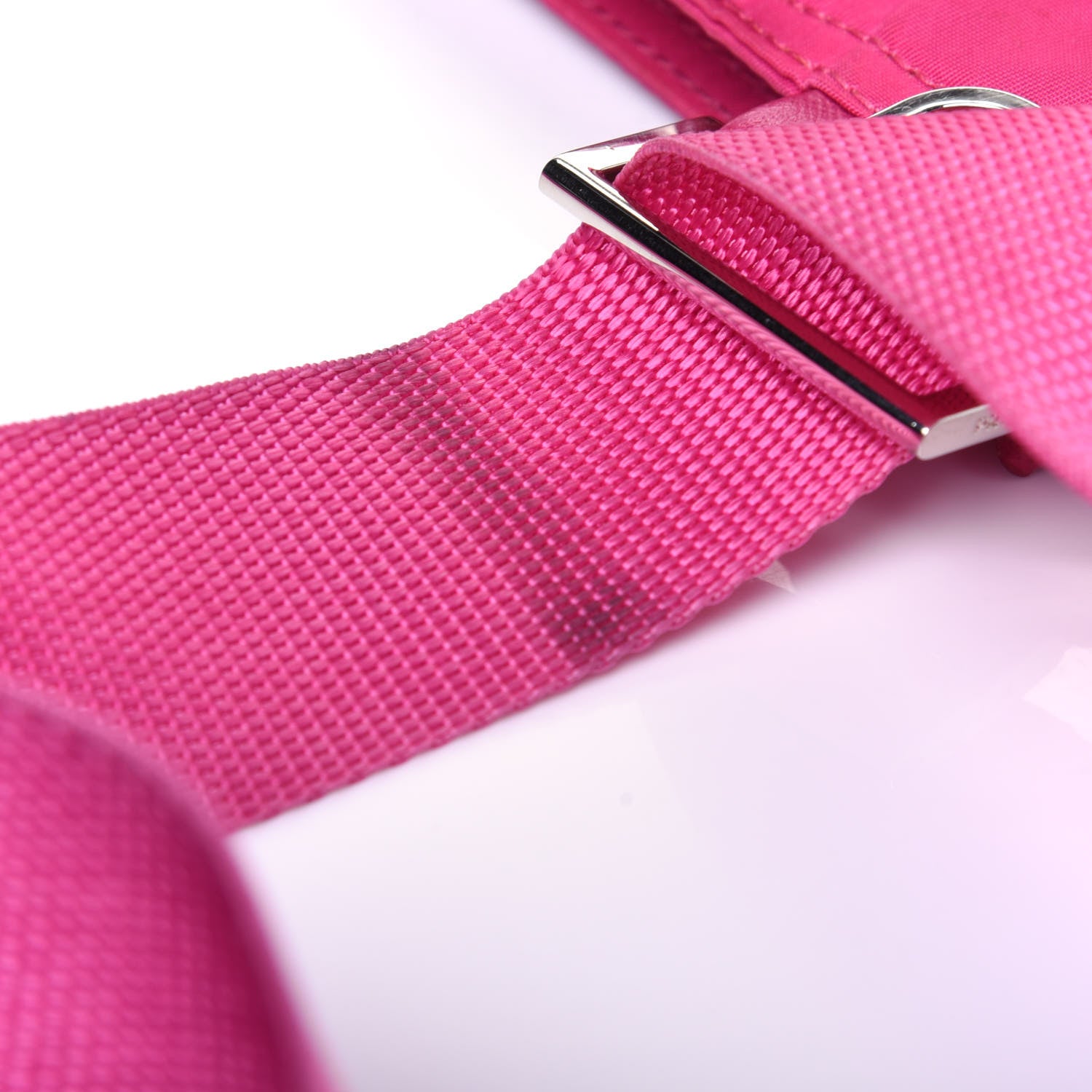 Prada Nylon Vela Flat Messenger Bag Fuxia 18 of 18