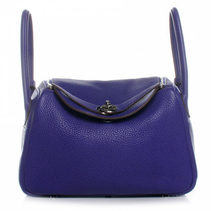Hermes Taurillon Clemence Lindy 26 Iris 1 of 8