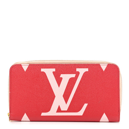 Louis Vuitton Monogram Giant Zippy Wallet Rouge Rose 1 of 8
