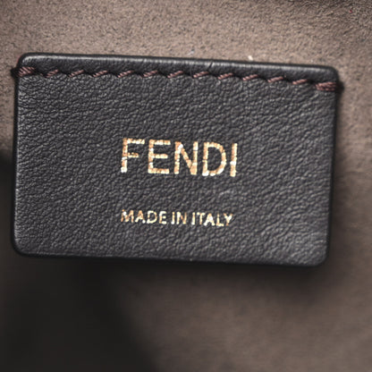 Fendi Suede Vitello King F is Fendi Micro FF Mini Mon Tresor Bucket Bag Sigaro Marrone Ebano 6 of 10