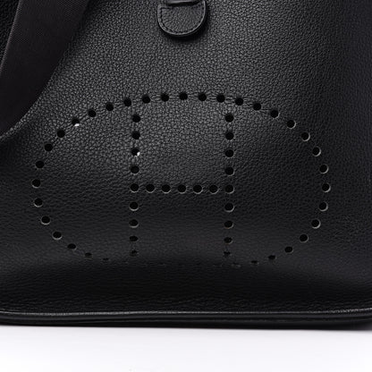 Hermes Taurillon Clemence Evelyne GM Black 9 of 9