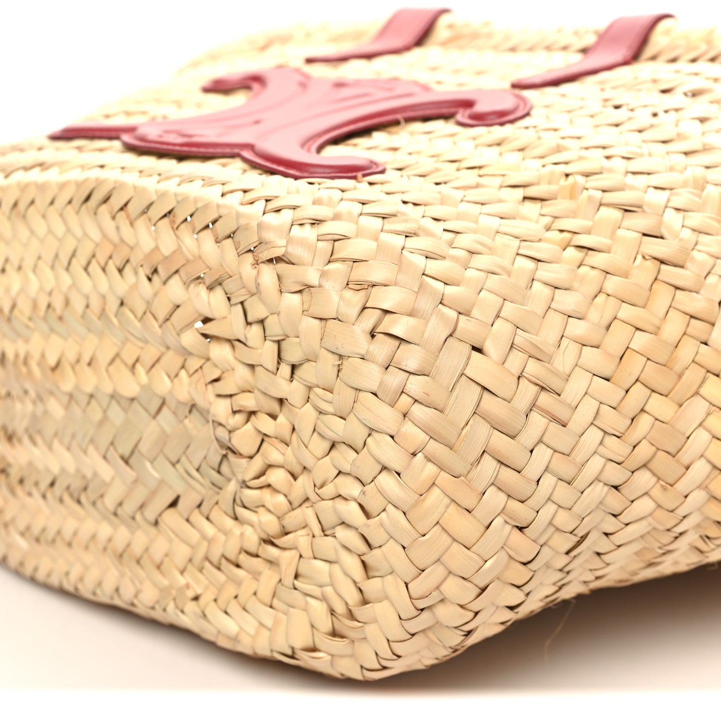 Raffia Calfskin Triomphe Teen Panier Lipstick