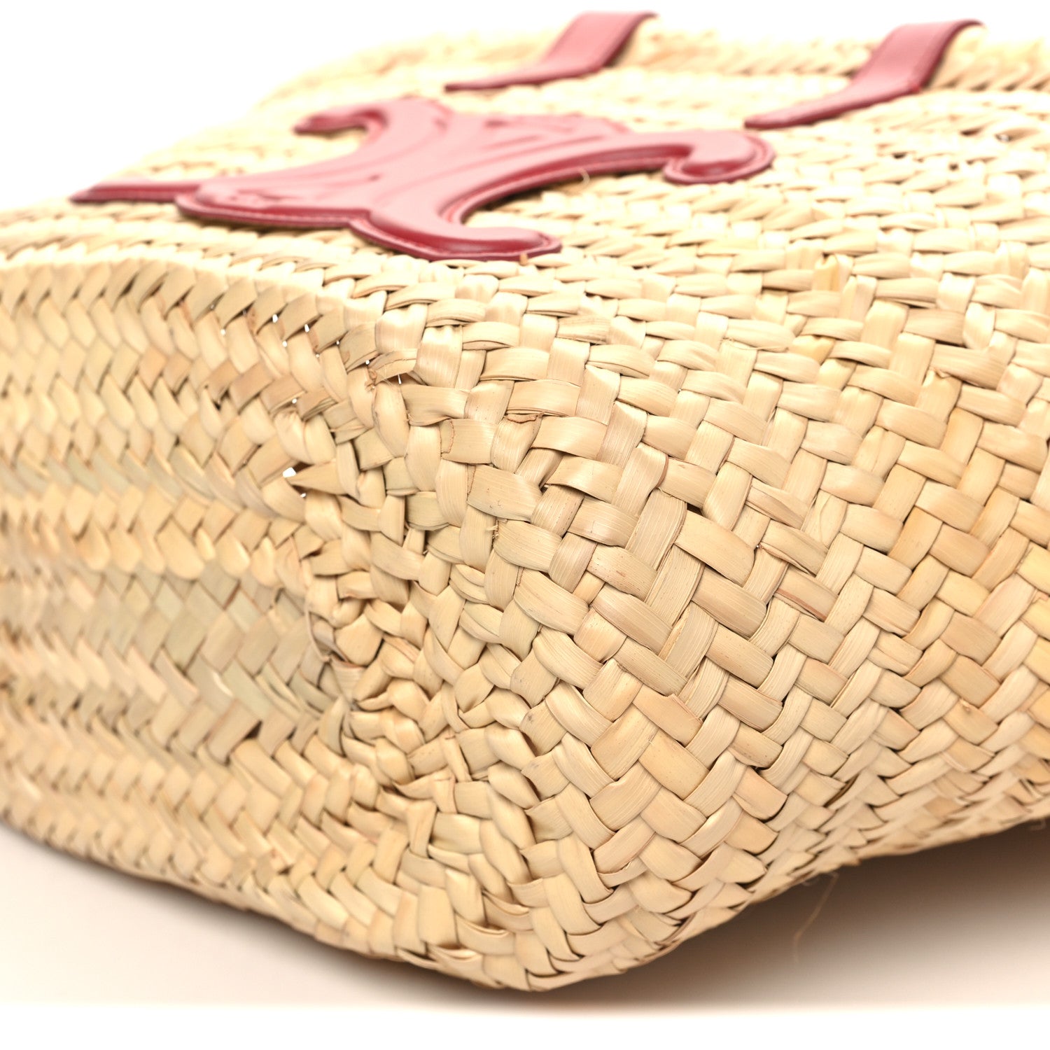 Celine Raffia Calfskin Triomphe Teen Panier Lipstick 9 of 9