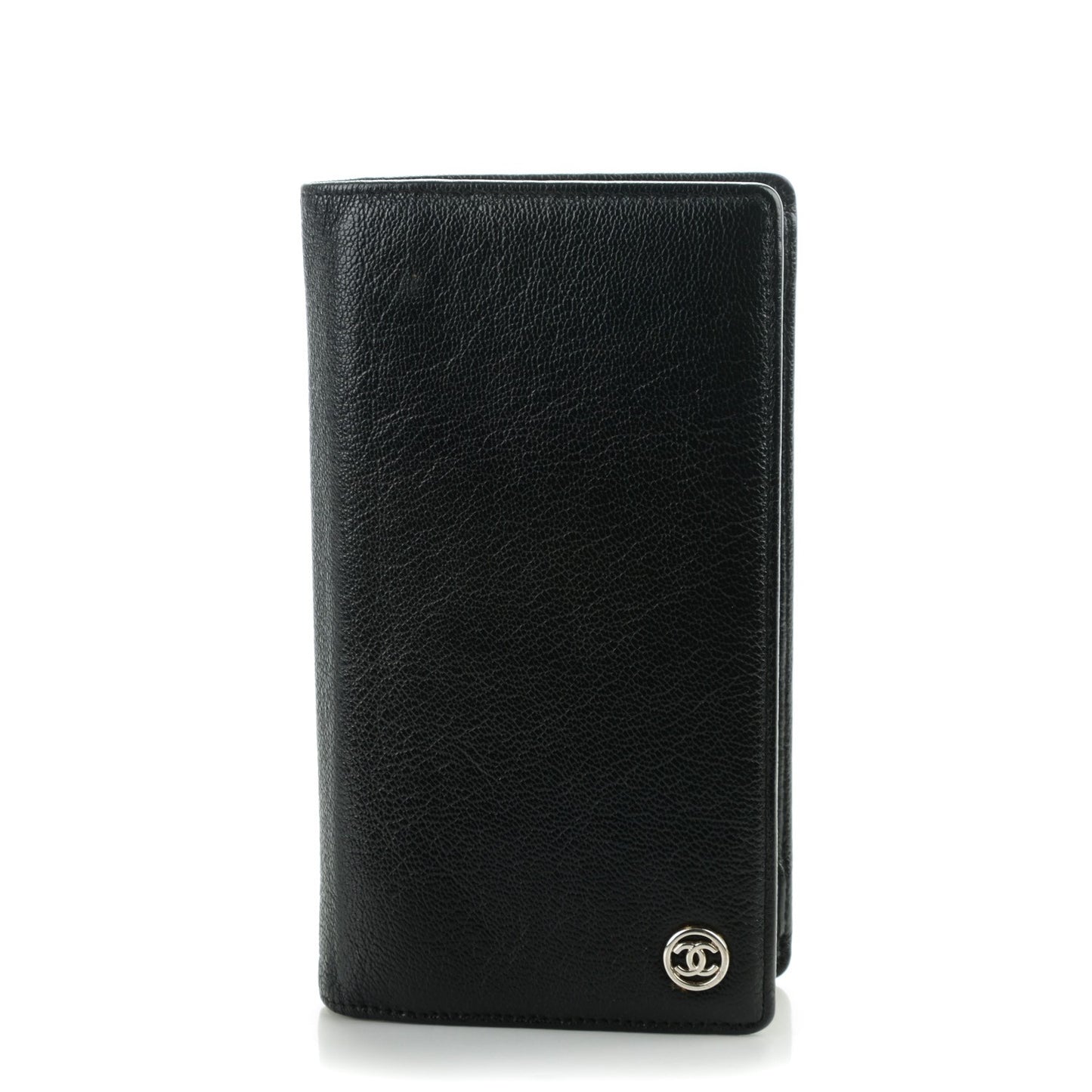 Goatskin CC Yen Wallet Black