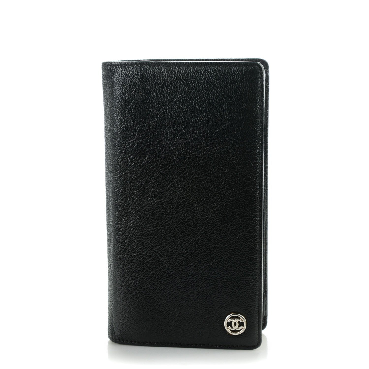 Chanel Goatskin CC Yen Wallet Black 1 of 8